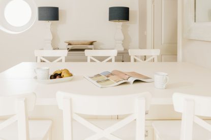The kitchen at Harbourview House, Cornwall