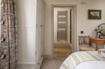 A super king-size bedroom at Buxton Farmhouse, Norfolk