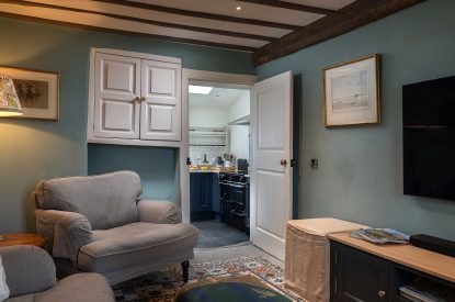 The snug at Buxton Farmhouse, Norfolk