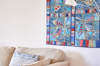 The lounge at Seaview, Anglesey