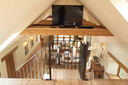 The tv area at Winnow Mill, Scottish Borders