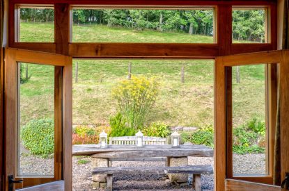 The dining space at Winnow Mill, Scottish Borders