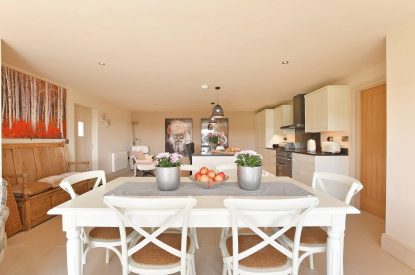 The dining table at Horseshoe House, Peak District