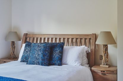 A double bedroom at Big Barn, Welsh Borders