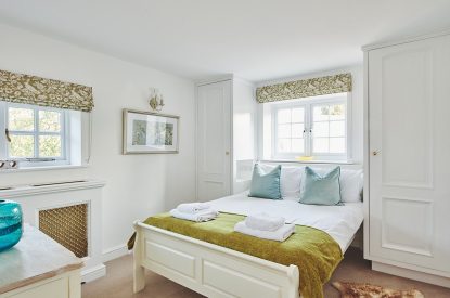 A double bedroom at Flock Cottage, Welsh Borders
