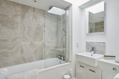 A bathroom at Flock Cottage, Welsh Borders