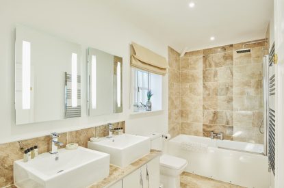 A bathroom at Flock Cottage, Welsh Borders