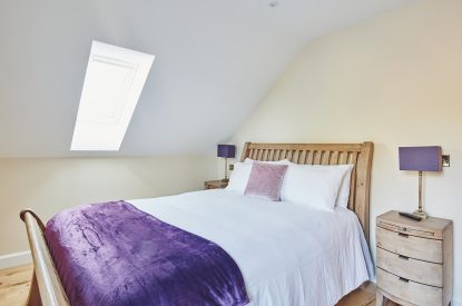 A double bedroom at The Byre, Welsh Borders
