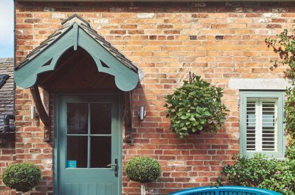 The front door at The Old Forge, Peak District