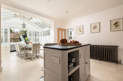 The kitchen and dining room at Rose Cottage, Isle of Wight