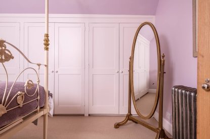 A bedroom mirror at Rose Cottage, Isle of Wight