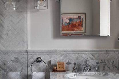 The bathroom at Beatrix Cottage, Lake District