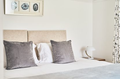 A double bedroom at Steward's Cottage, Welsh Borders