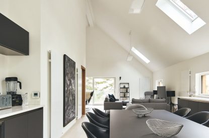 The dining room at Stag Cabin, Loch Lomond