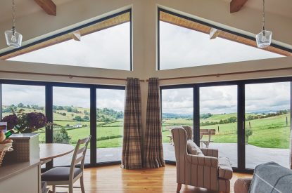 The living space at Middle Tumble Cottage, Shropshire Hills