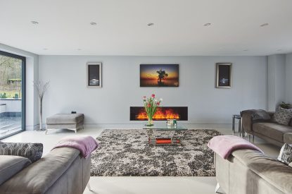 The living room at Woodland House, Worcestershire