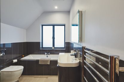 A bathroom at Woodland House, Worcestershire