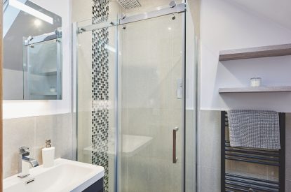 A bathroom at Woodland House, Worcestershire