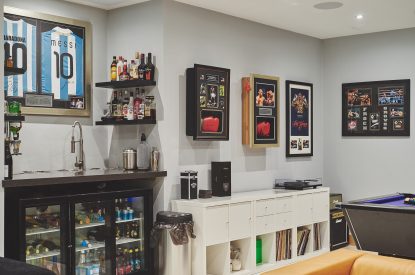 The games room at Woodland House, Worcestershire