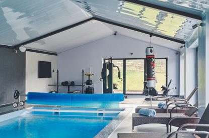 The swimming pool at Woodland House, Worcestershire