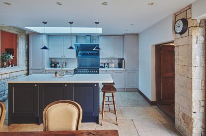 The kitchen at Ember Cottage, Cotswolds