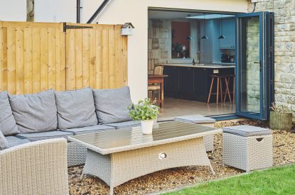 The outdoor dining area at Ember Cottage, Cotswolds