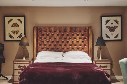 The bedroom at Hophouse Cottage, Peak District