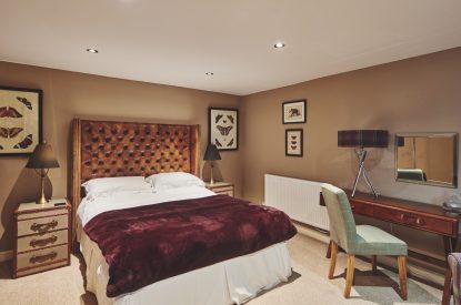 The bedroom at Hophouse Cottage, Peak District