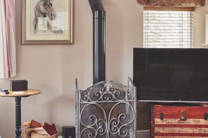 The log burner at Buttermilk Barn, Peak District