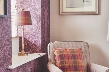 A corner of the living room at Buttermilk Barn, Peak District