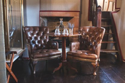 A sitting area at Ogilvie Castle, Cairngorms