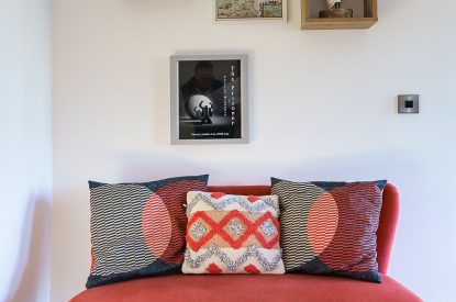 The living room at 7 Pen y Bont, Abersoch