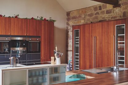 The kitchen at Woodpecker Loft, Peak District