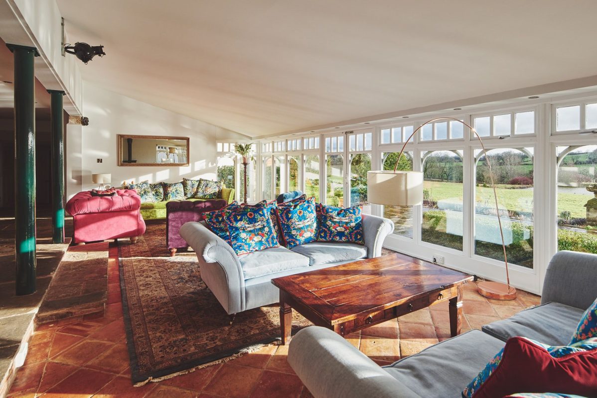 The sunroom at Heron House, Peak District