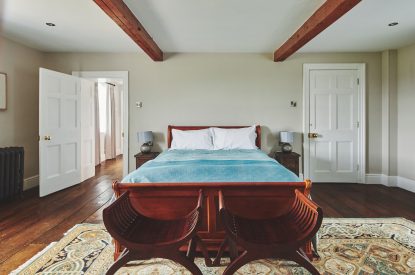 A double bedroom at Heron House, Peak District