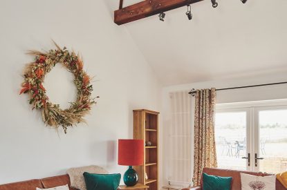 The living room at Kingfisher Cottage, Welsh Borders
