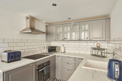 The kitchen at The Vault, Norfolk