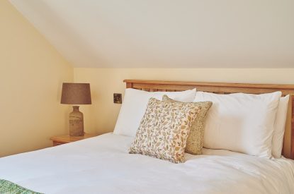 A double bedroom at Estate Lodge, Welsh Borders