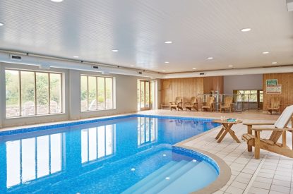 A swimming pool at Buckfast Cottage, Devon