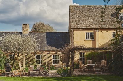 The garden at Tennyson House, Cotswolds