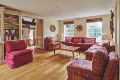 The living room at Tennyson House, Cotswolds