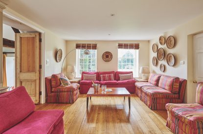 The living room at Tennyson House, Cotswolds