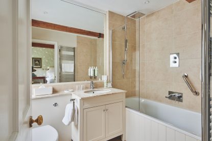 The bathroom at Carroll Cottage, Cotswolds