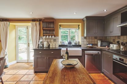The kitchen at Blake Cottage, Cotswolds