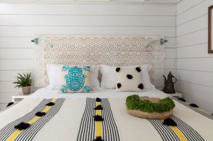 A bedroom at Gwithian, Cornwall