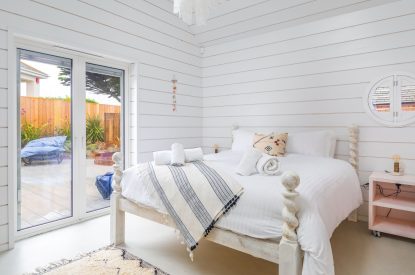 A bedroom at Gwithian, Cornwall