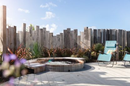 The hot tub at Gwithian, Cornwall