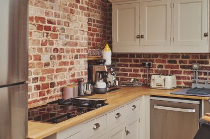 The kitchen at Coastal Manor Retreat, Hampshire