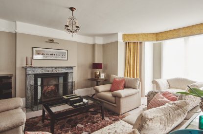 The living room at Coastal Manor Retreat, Hampshire