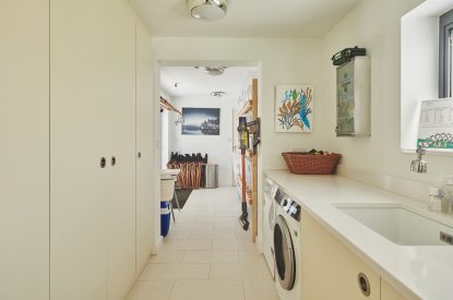 The utility room at The Crewhouse, Hampshire